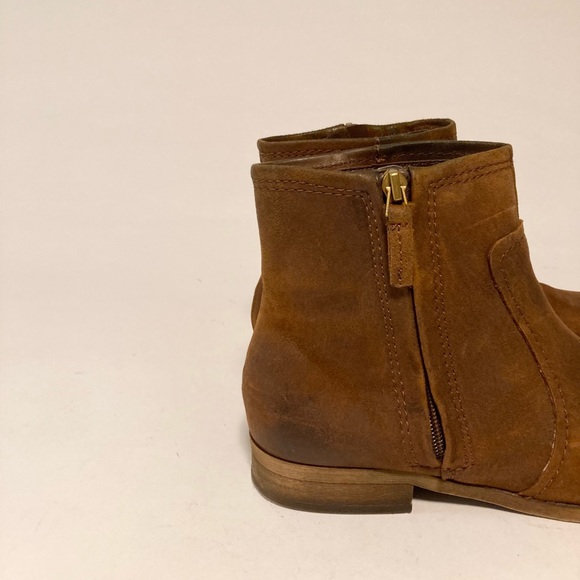 Franco Sarto Kelvin Tan Leather Ankle Boots size 8 - Picture 8 of 16